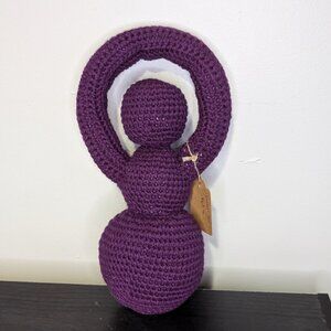 Hand Crafted Purple Crochet Goddess Doll NWT
